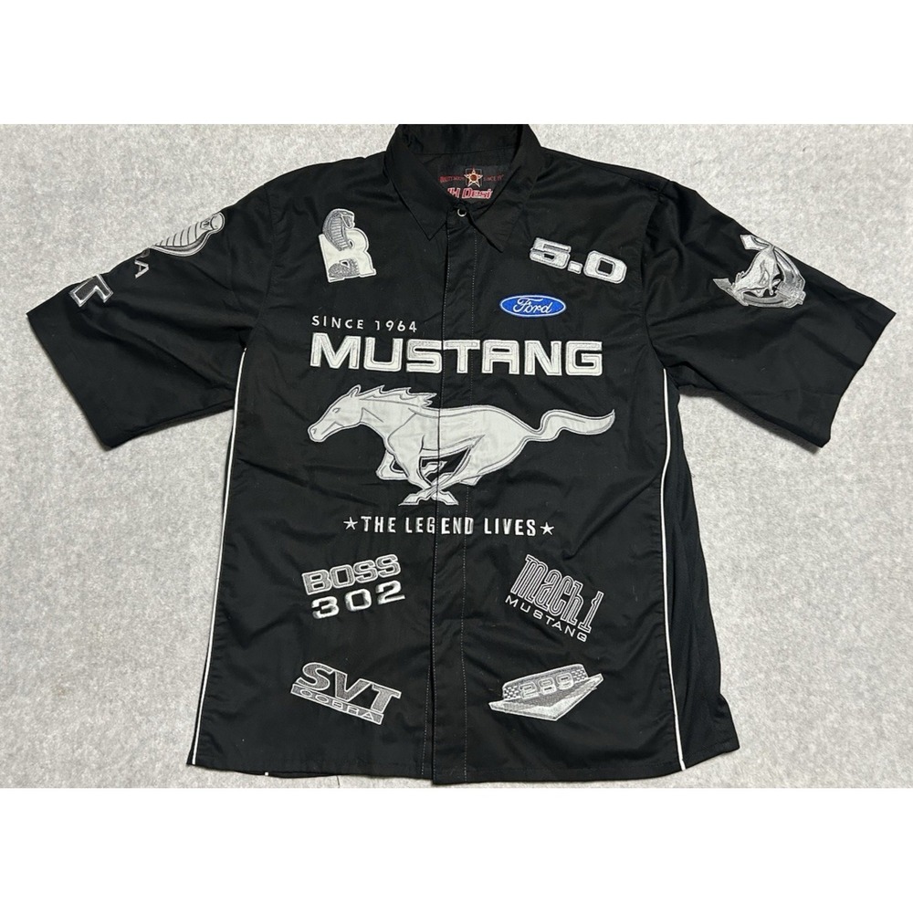 Jeff Hamilton JH Designs 40th Ford Mustang Cobra SVT Racing Shirt Size Medium